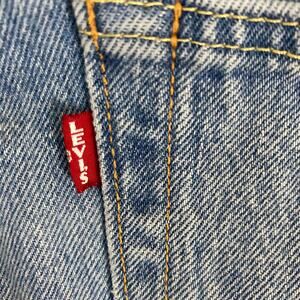 Levis 501 XX Jeans Big E Red Tab Men 32x32 Blue Button Fly Light Wash Distressed